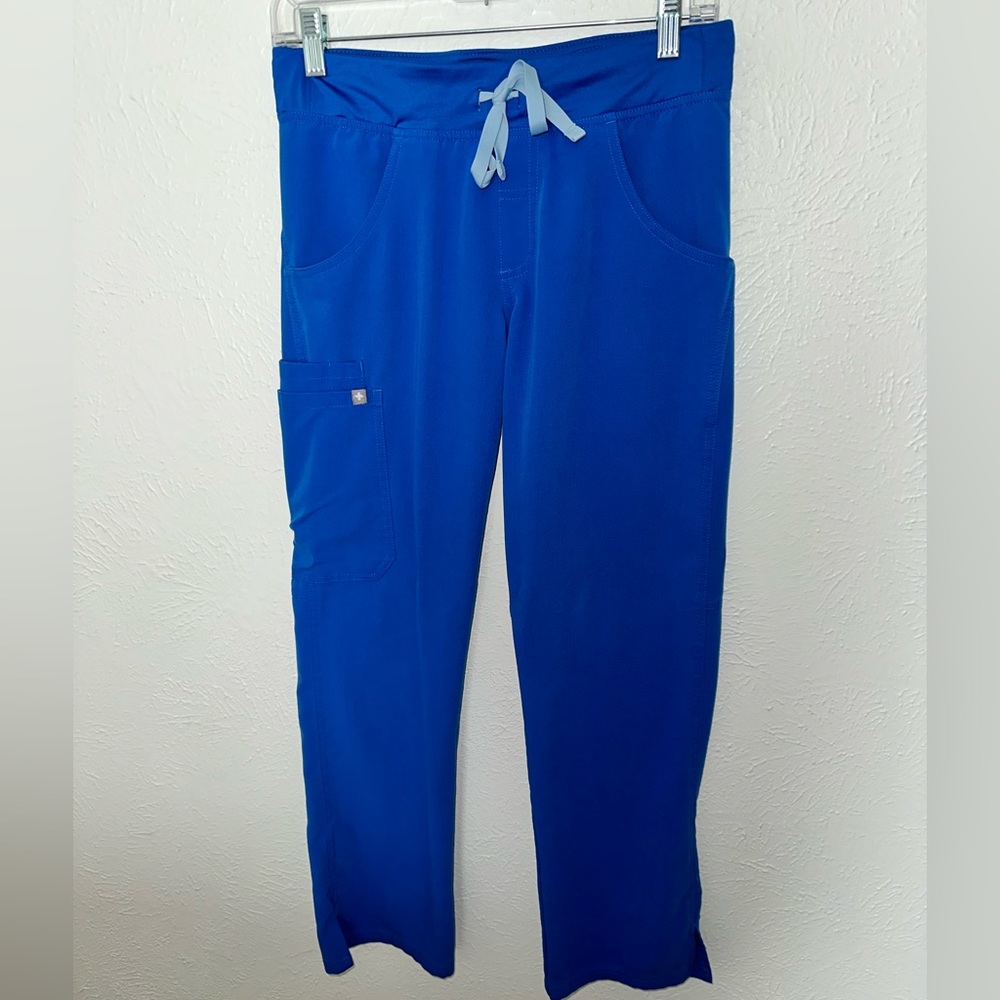 FIGS Royal Blue XS Petite Kade Cargo Scrub Pants